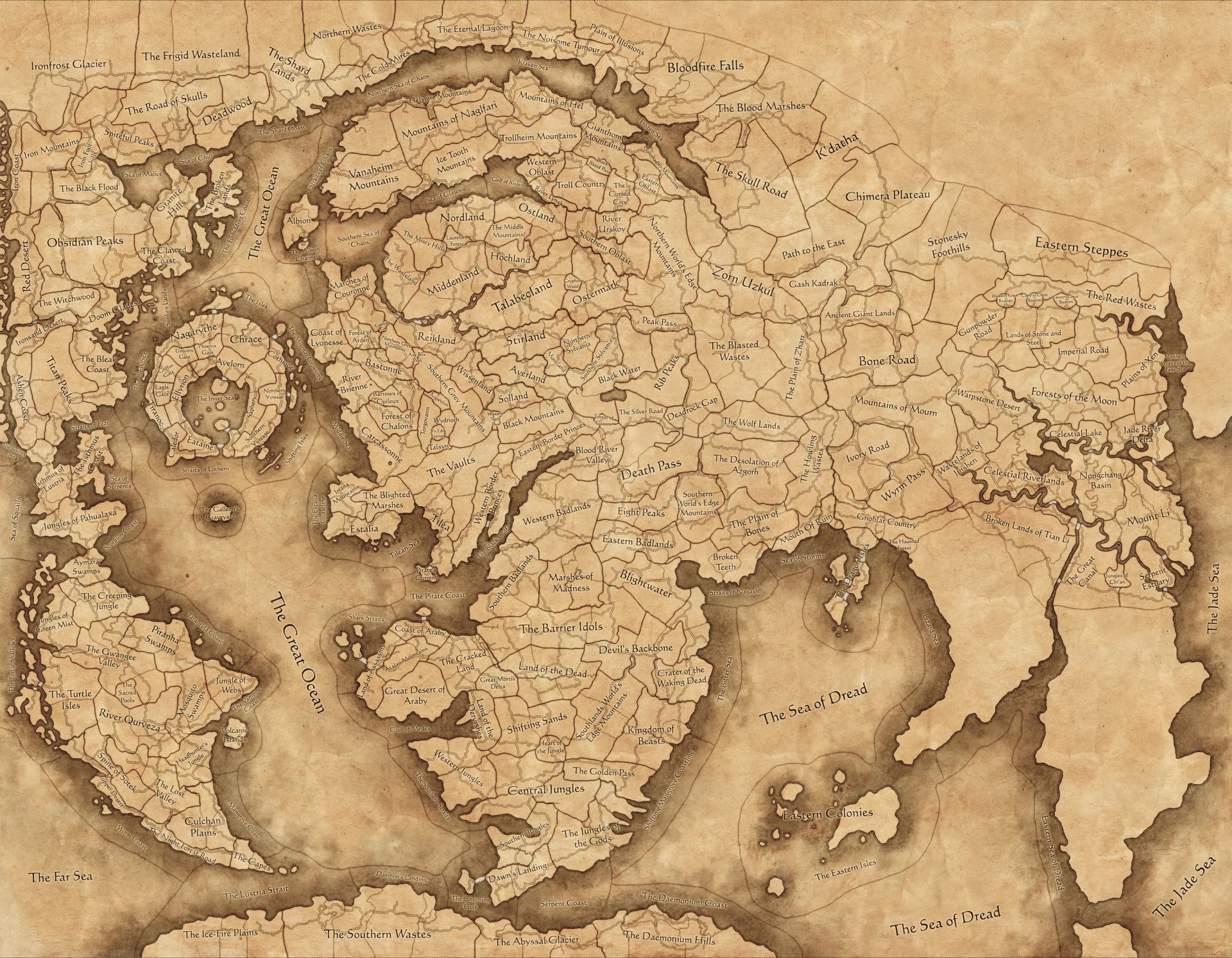 Опубликована глобальная карта режима Immortal Empires для Total War: Warhammer III - фото 1