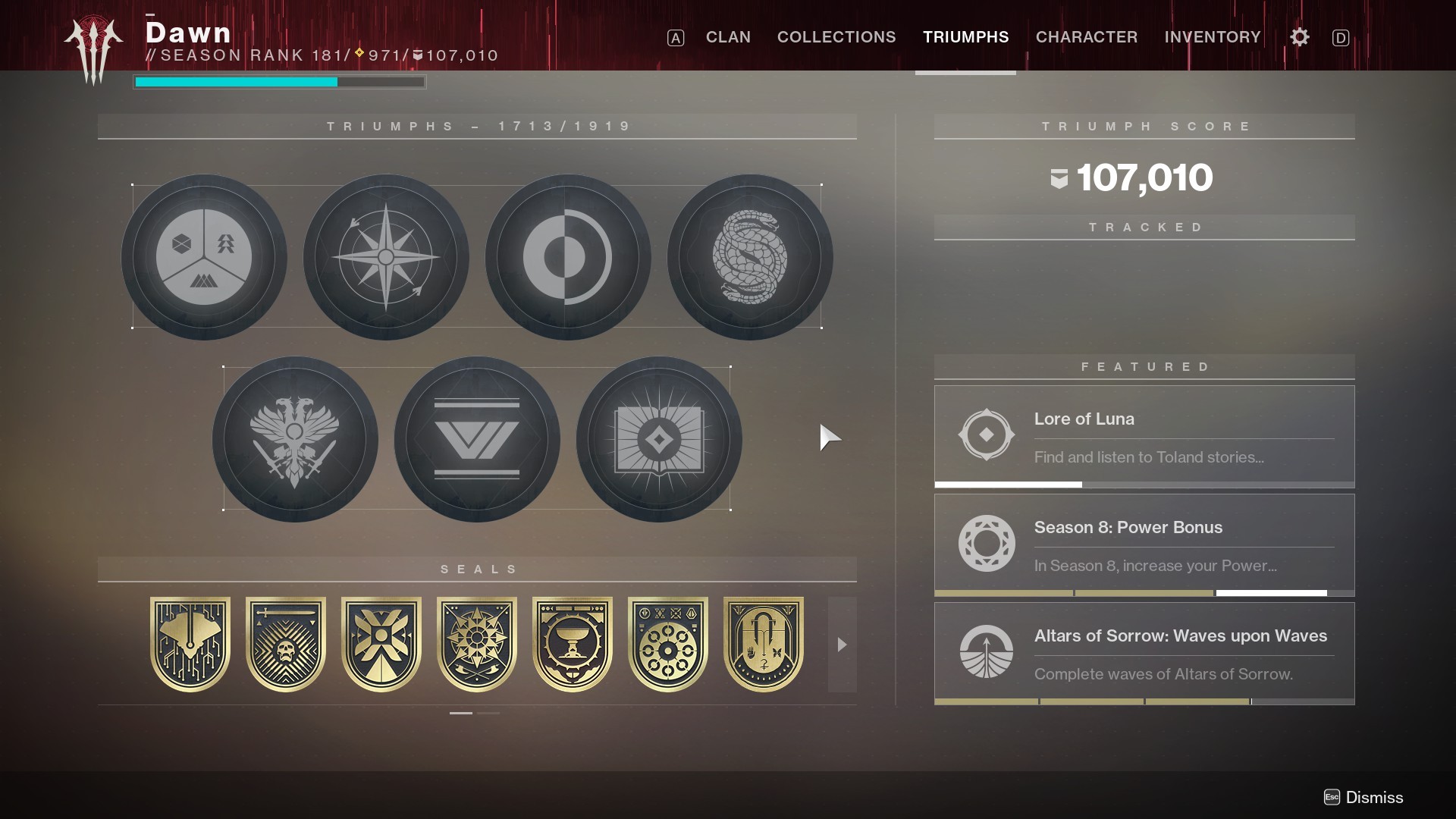 В Destiny 2 игрок сумел собрать все существующие титулы - изображение 2 В Destiny 2 игрок сумел собрать все существующие титулы - фото 2