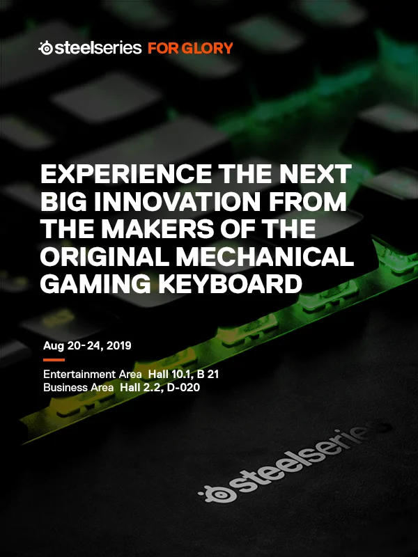На gamescom 2019 покажут новые механические клавиатуры SteelSeries - фото 1