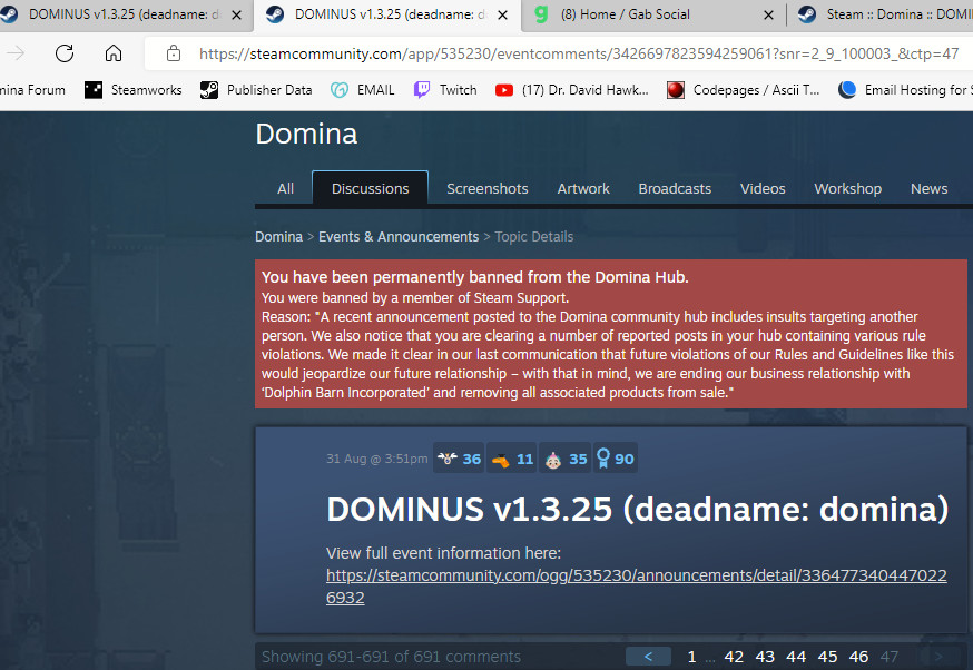 Стратегию Domina больше не продают в Steam из-за трансфобии в пачтноутах - изображение 2 Стратегию Domina больше не продают в Steam из-за трансфобии в пачтноутах - фото 2