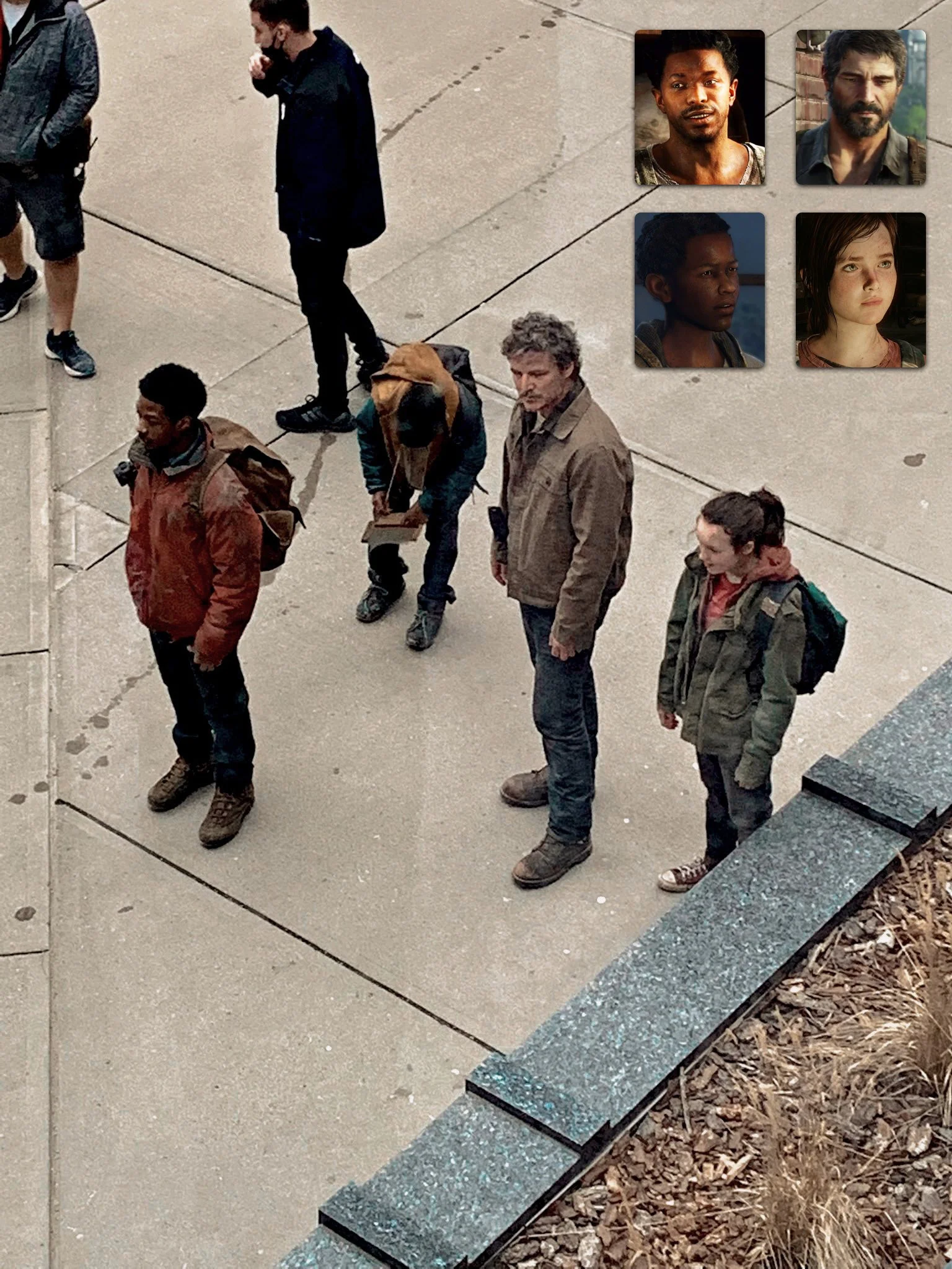 В сети появились новые фото со съёмок сериала The Last of Us с главными героями - фото 1