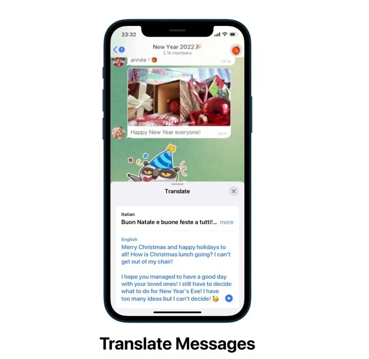 В Telegram добавили реакции, перевод сообщений, скрытый текст и QR-коды - фото 2