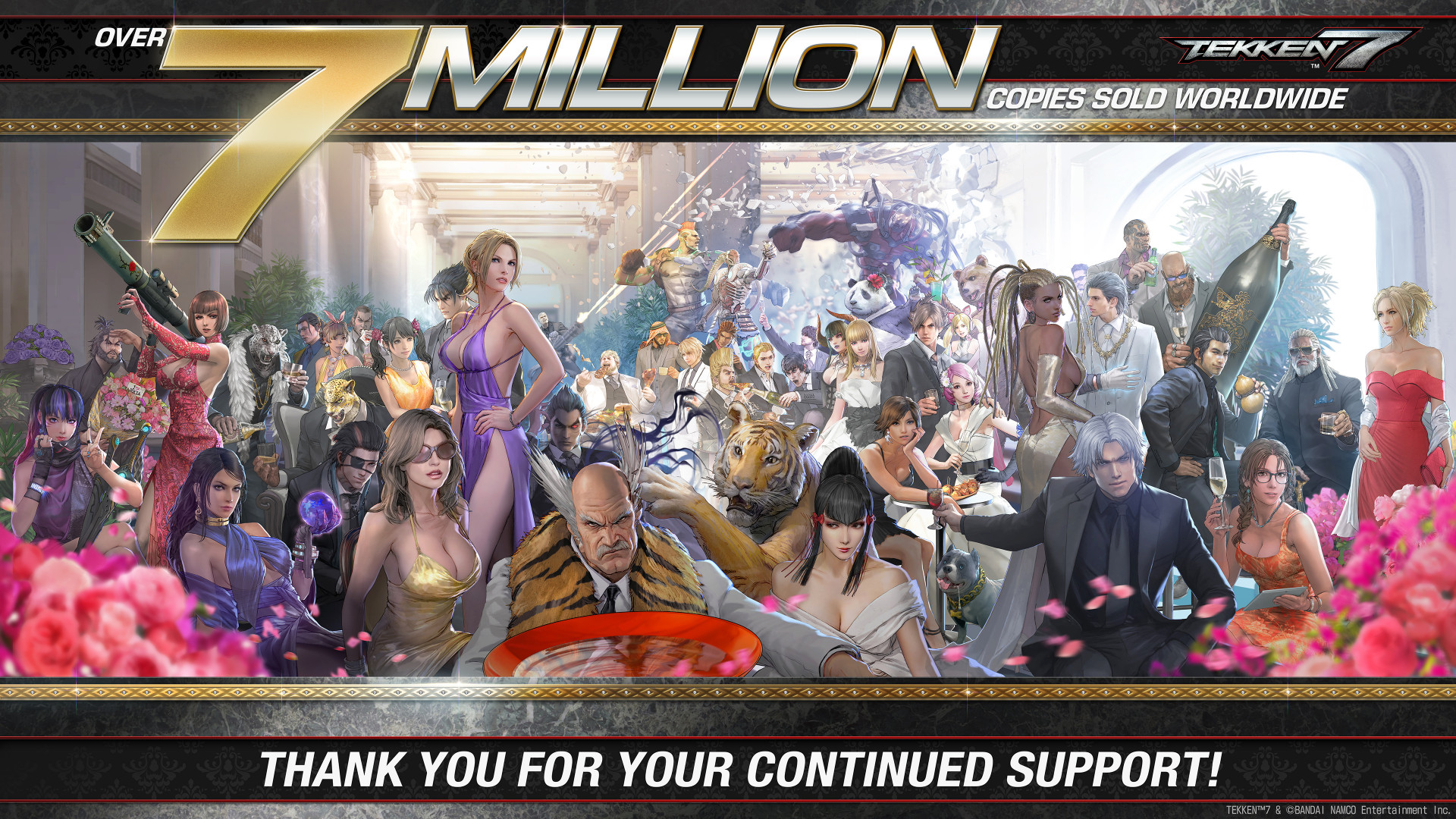 Продажи Tekken 7 превысили 7 миллионов копий - изображение 1 Продажи Tekken 7 превысили 7 миллионов копий - фото 1