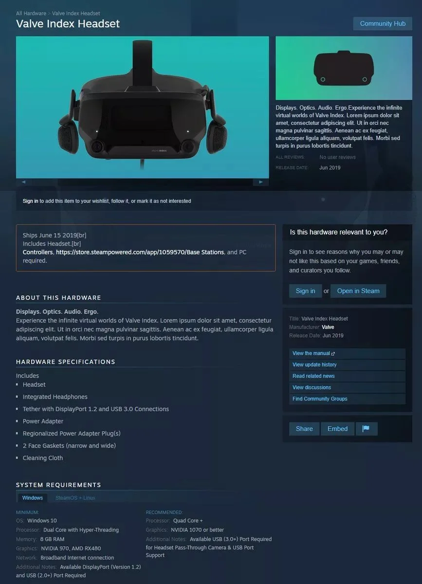 Стала известна примерная дата начала продаж VR-шлема Valve Index - фото 1