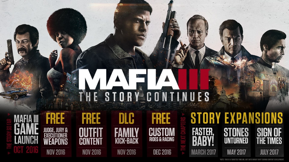 Mafia 3 получит еще три сюжетных дополнения - изображение 1 Mafia 3 получит еще три сюжетных дополнения - фото 1