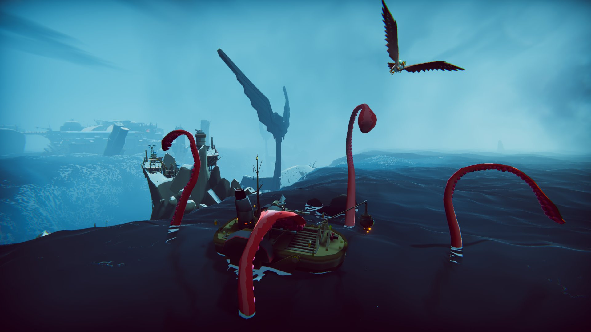 К The Falconeer выпустили бесплатное обновление The Kraken - изображение обложка