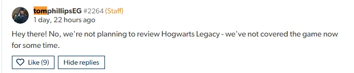 Вероятно, Digital Foundry не планирует анализировать Hogwarts Legacy - фото 1