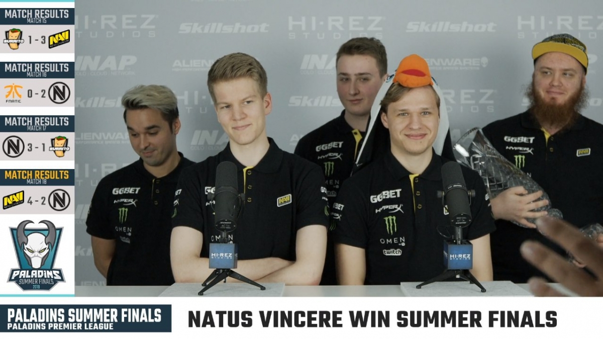 NaVi стала чемпионом Paladins Summer Finals 2018 - изображение 1 NaVi стала чемпионом Paladins Summer Finals 2018 - фото 1