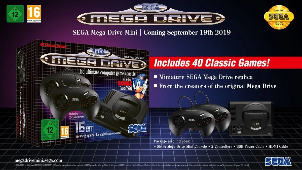 SEGA пришлось отложить европейский релиз SEGA Mega Drive Mini на две недели - фото 1