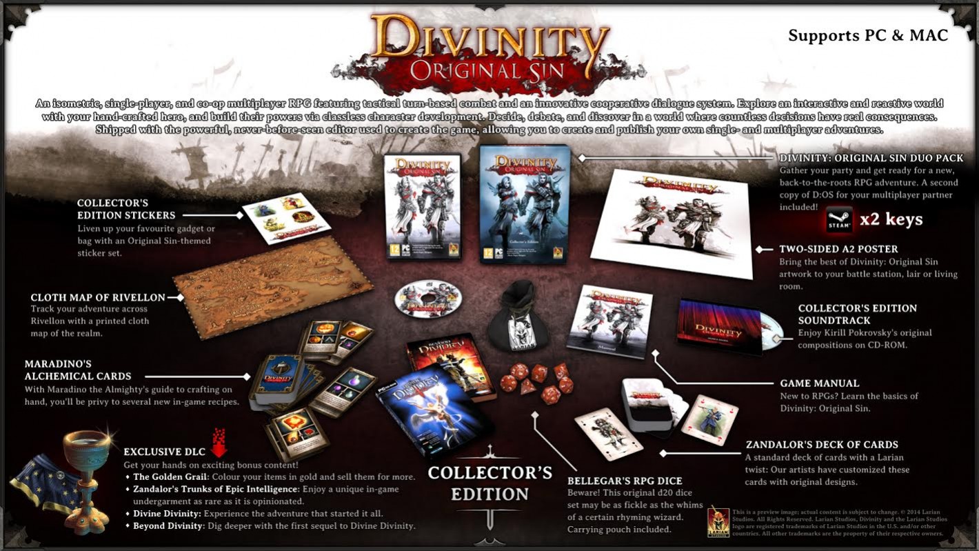 Коллекционное издание Divinity: Original Sin не будут продавать в России - изображение обложка