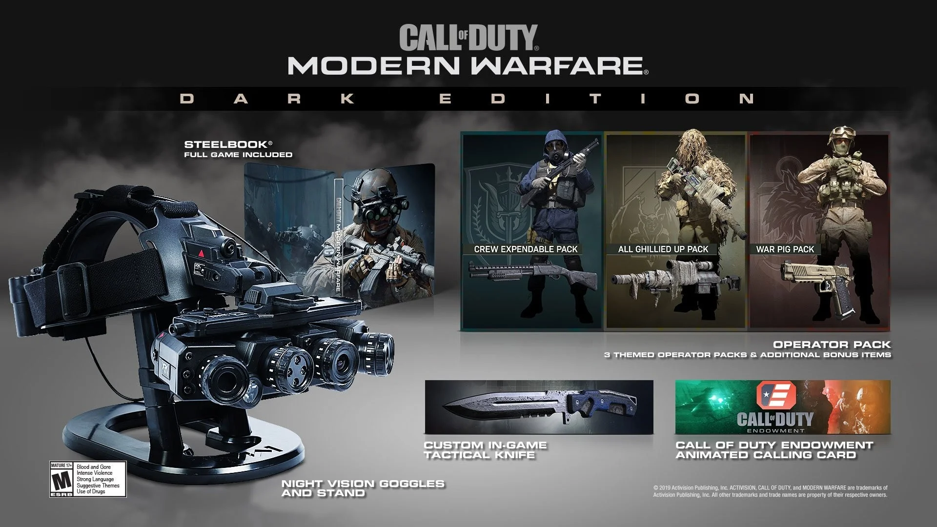 В коллекционное издание Call of Duty: Modern Warfare войдут очки ночного видения - фото 1