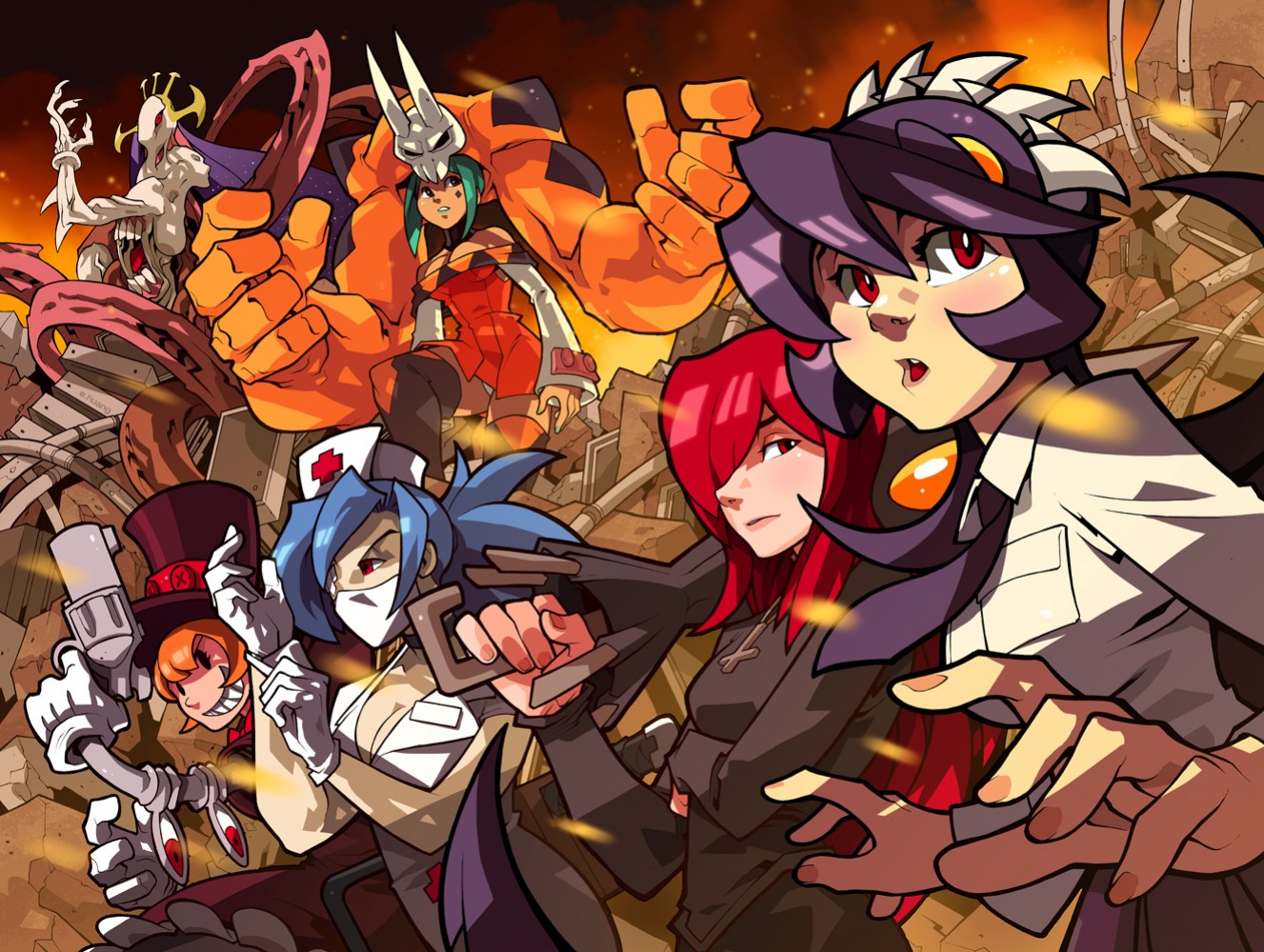 Расширенную версию файтинга Skullgirls показали в новом трейлере - изображение обложка
