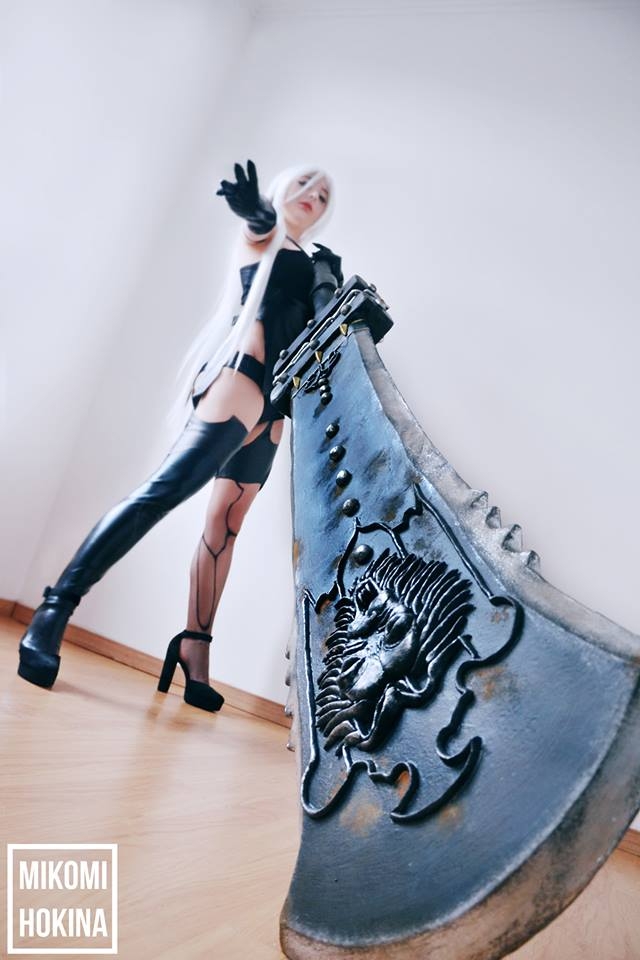 Косплей A2 из NieR: Automata: меч впечатляющих размеров! - изображение 3 Косплей A2 из NieR: Automata: меч впечатляющих размеров! - фото 3