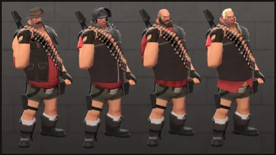 Пулеметчика из Team Fortress 2 одели в короткие шортики - фото 1