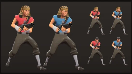 Пулеметчика из Team Fortress 2 одели в короткие шортики - фото 2