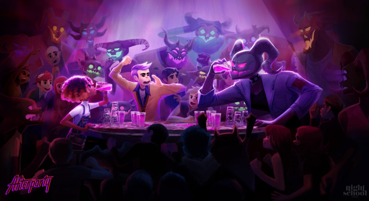 Авторы Oxenfree предлагают перепить Сатану в Afterparty - изображение 1 Авторы Oxenfree предлагают перепить Сатану в Afterparty - фото 1