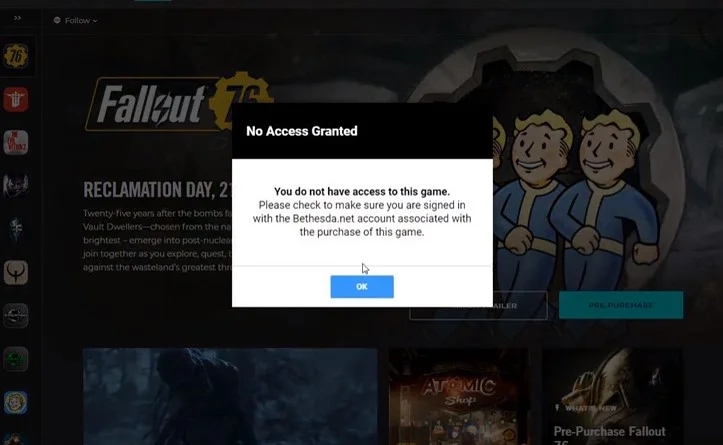 Игроки на РС не могут удалить клиент беты Fallout 76 - фото 1