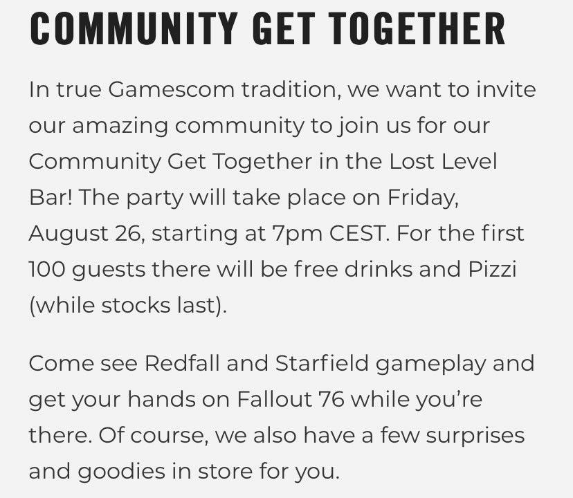 Похоже, что на gamescom не будет демонстраций Starfield и Redfall - изображение 1 Похоже, что на gamescom не будет демонстраций Starfield и Redfall - фото 1
