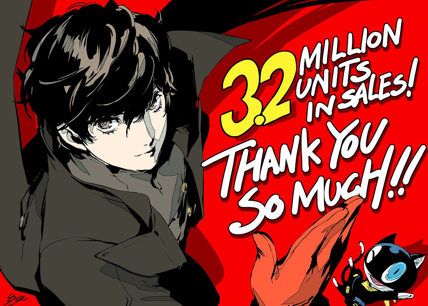 Atlus отгрузила 3,2 млн копий Persona 5 по всему миру - изображение 1 Atlus отгрузила 3,2 млн копий Persona 5 по всему миру - фото 1