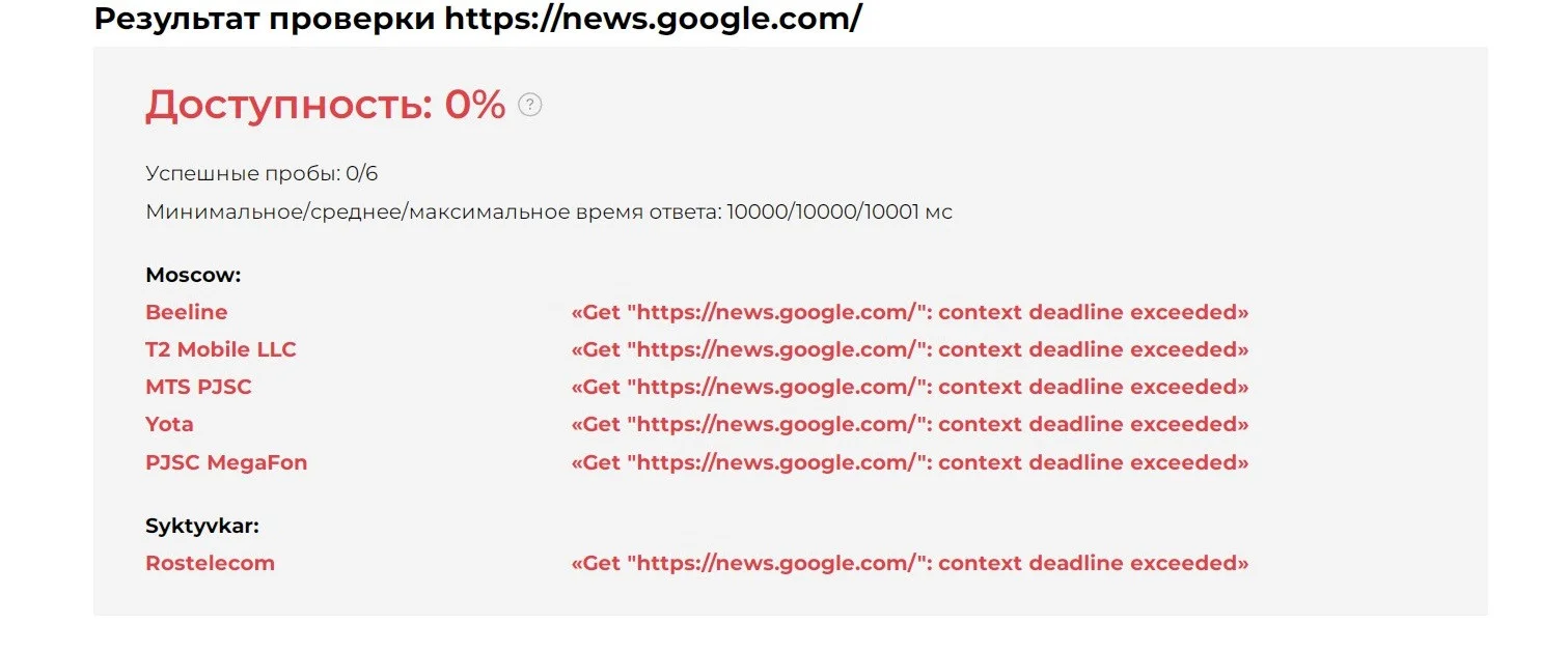 Роскомнадзор ограничил доступ к агрегатору «Google Новости» в России - фото 1
