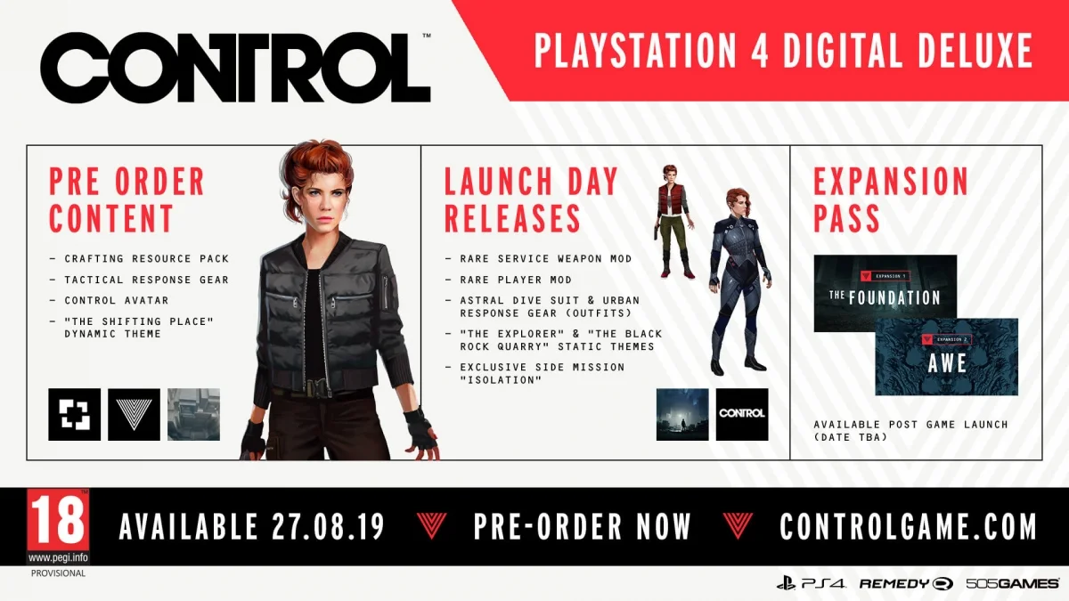 Для Control выйдут 2 сюжетных дополнения, а на PS4 появится эксклюзивный контент - фото 2