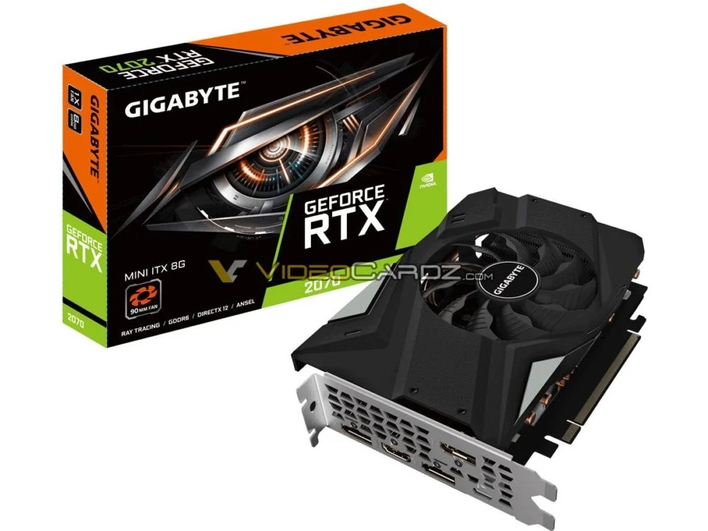 Опубликованы первые фото видеокарты Gigabyte GeForce RTX 2070 Mini ITX - фото 1
