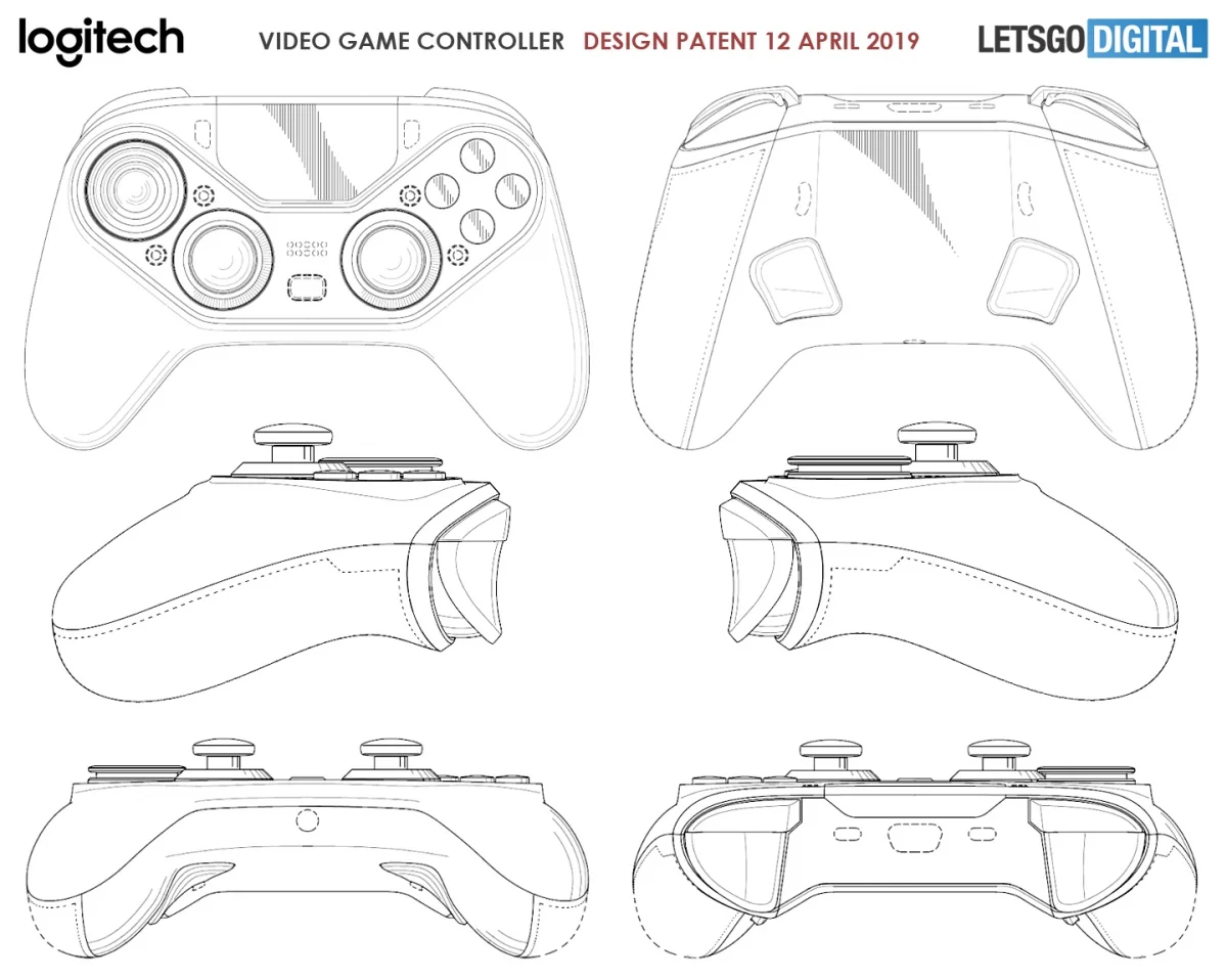 Logitech запатентовала геймпад с сенсорной панелью - фото 1