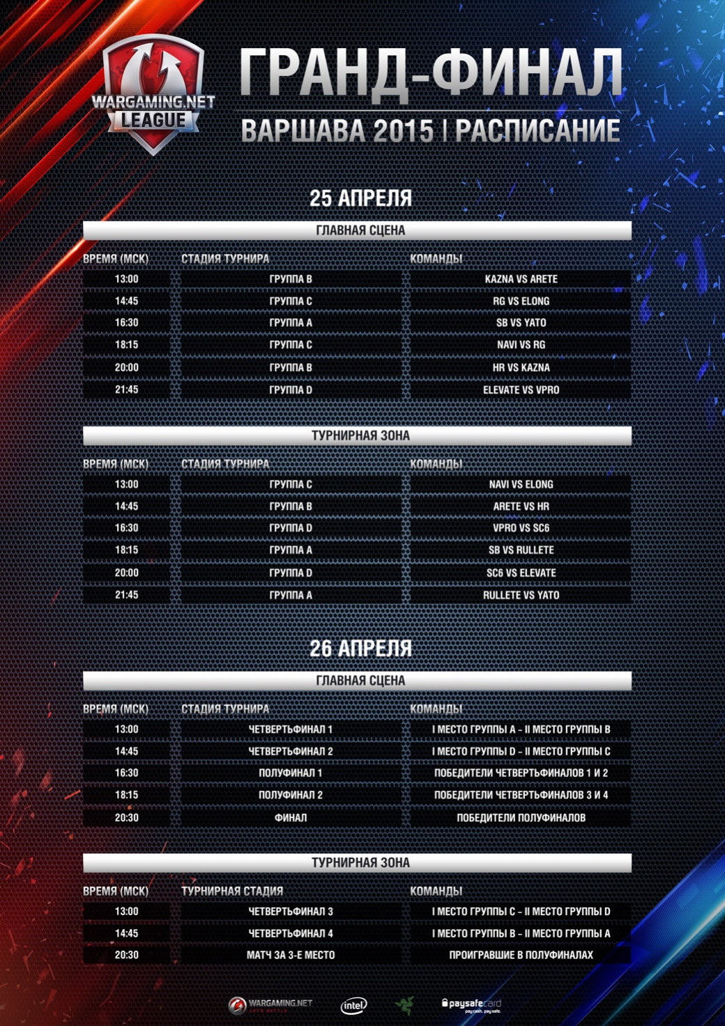 Гранд-финал Wargaming.net League покажут в прямом эфире - изображение 1 Гранд-финал Wargaming.net League покажут в прямом эфире - фото 1