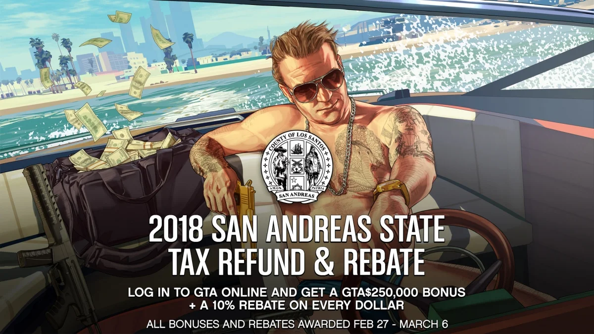 В GTA Online появилась программа возврата налогов - фото 1