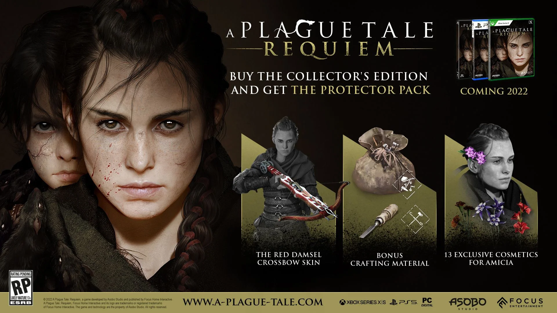 A Plague Tale: Requiem получила коллекционное издание с фигуркой и брошью - фото 2