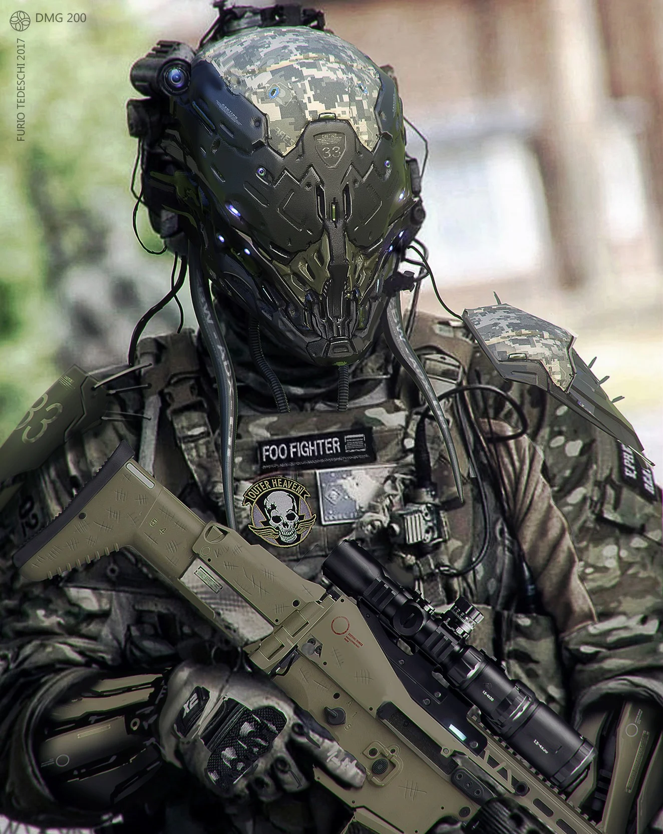 Художник Cyberpunk 2077 нарисовал несколько иллюстраций по Metal Gear - фото 5
