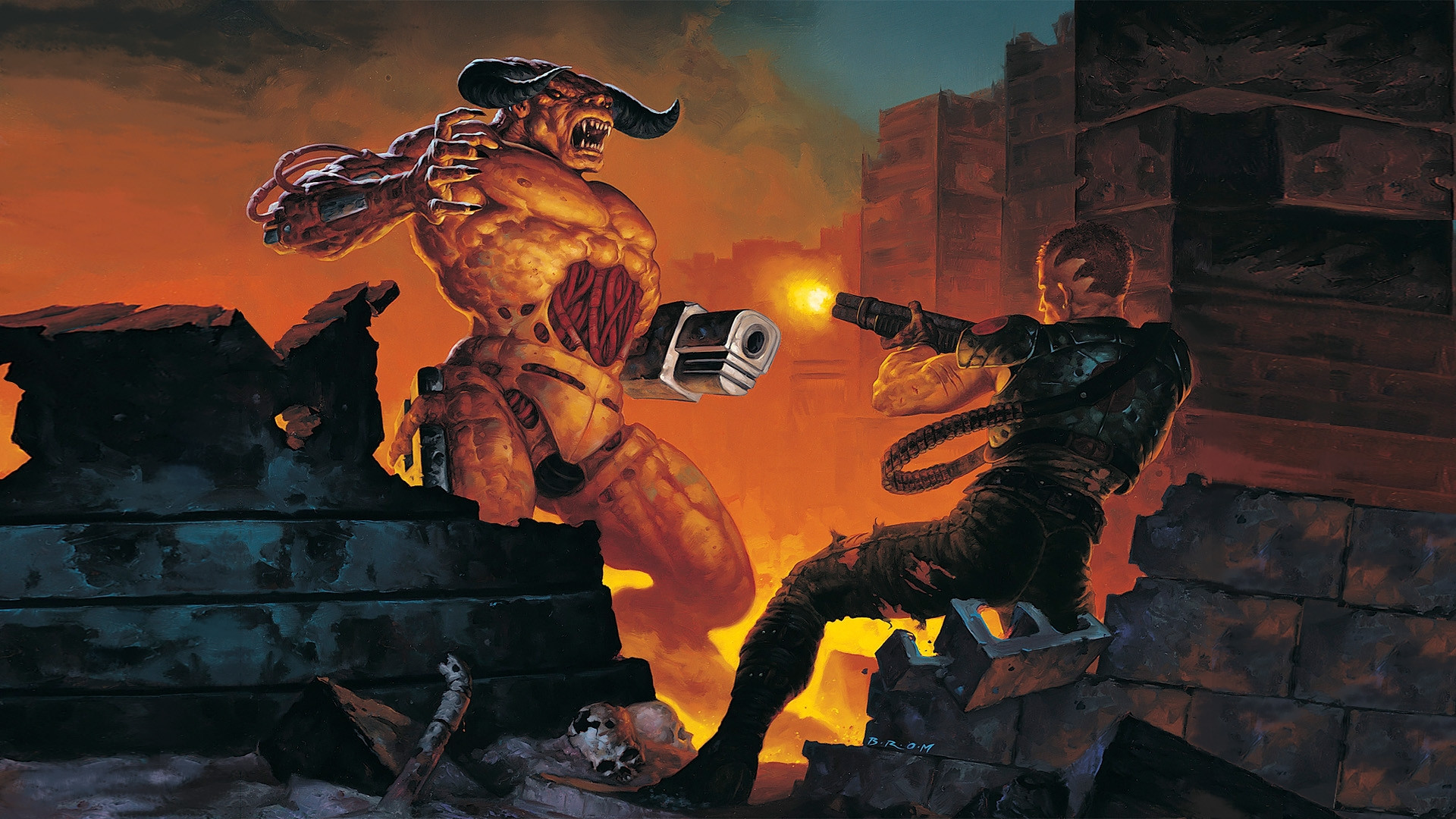 Doom 2 превратили в трёхмерный битемап в духе Fighting Force - изображение обложка