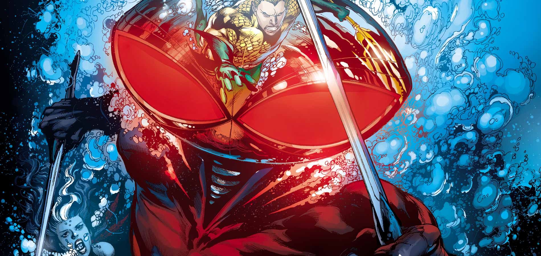 Чёрная Манта испепеляет Аквамена в геймплейном ролике Injustice 2 - изображение обложка