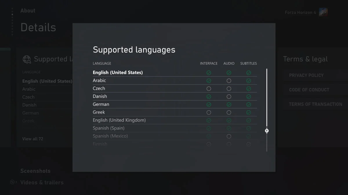 Теперь на страницах игр для Xbox указаны поддерживаемые языки - фото 2