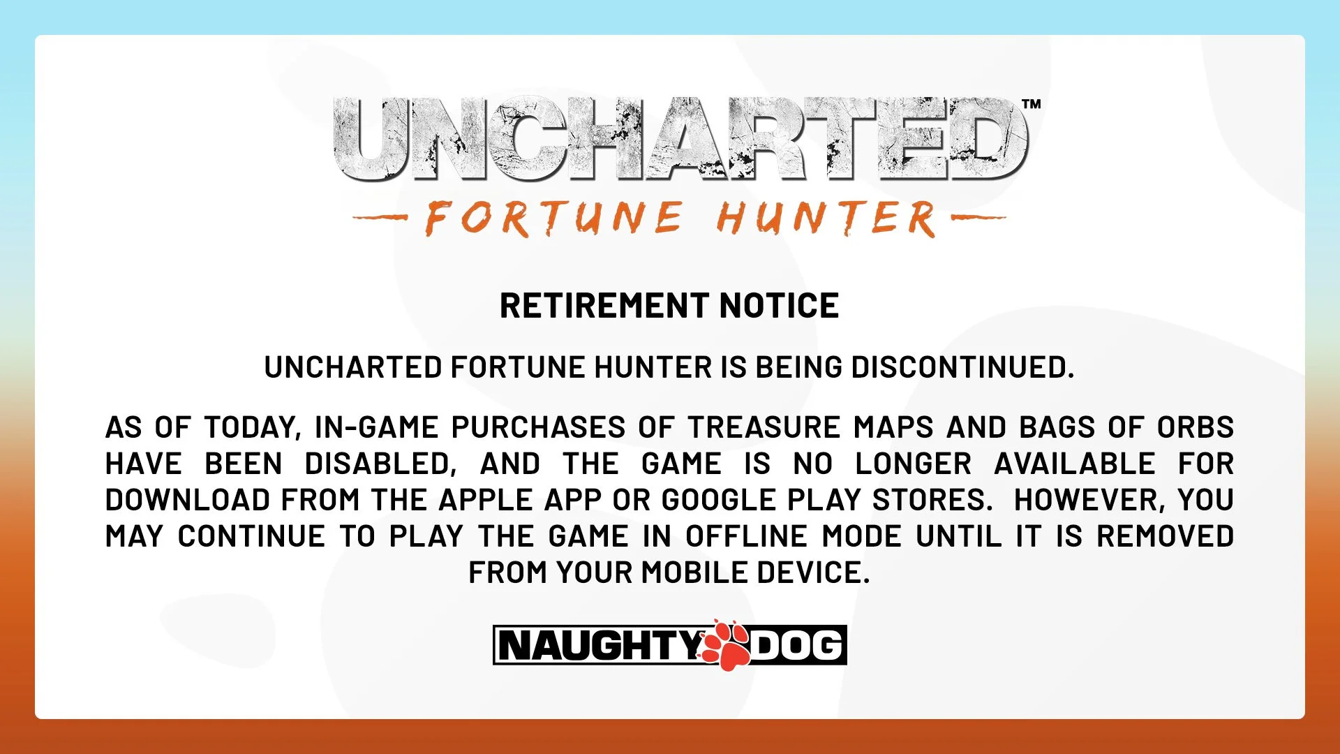 Naughty Dog объявила о закрытии игры Uncharted: Fortune Hunter - фото 1