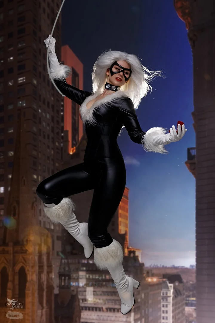 Косплеер показала элегантную Чёрную кошку из Marvel comics - фото 2