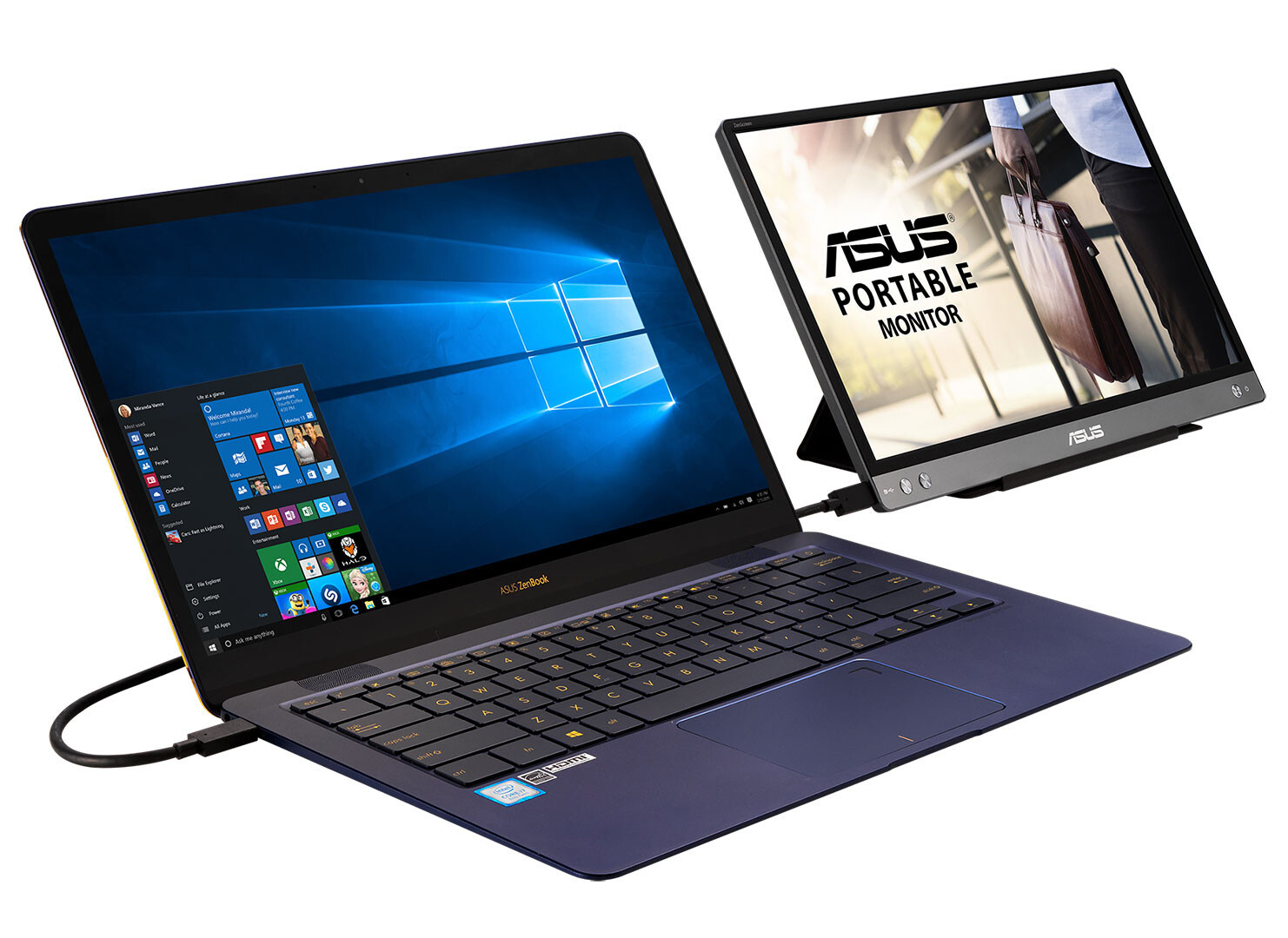 ASUS показала портативный монитор ZenScreen MB14AC - изображение обложка
