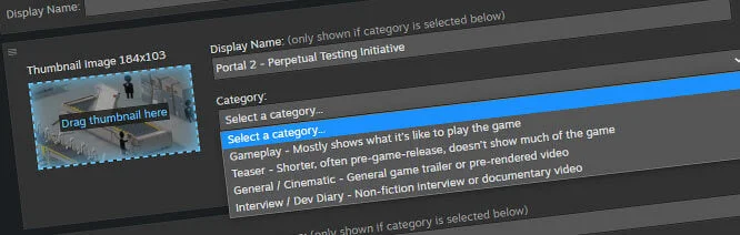 В Steam обновили принципы отображения трейлеров и добавили категории - фото 3