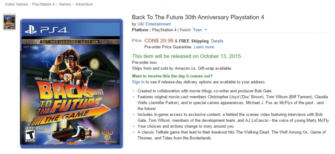Telltale выпустит Back to the Future: The Game на современных консолях - фото 1