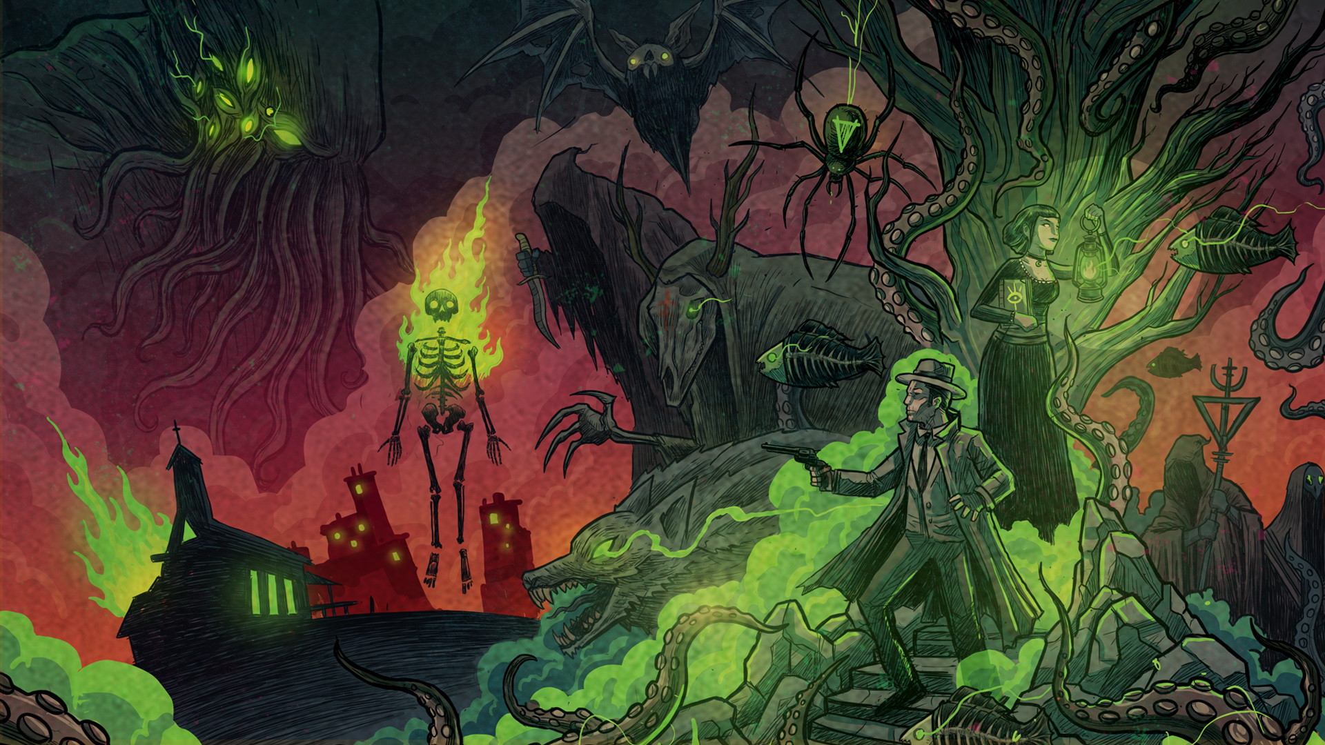 Авторы The Unholy Society анонсировали лавкрафтовский рогалик Theatre of Sorrows - изображение обложка