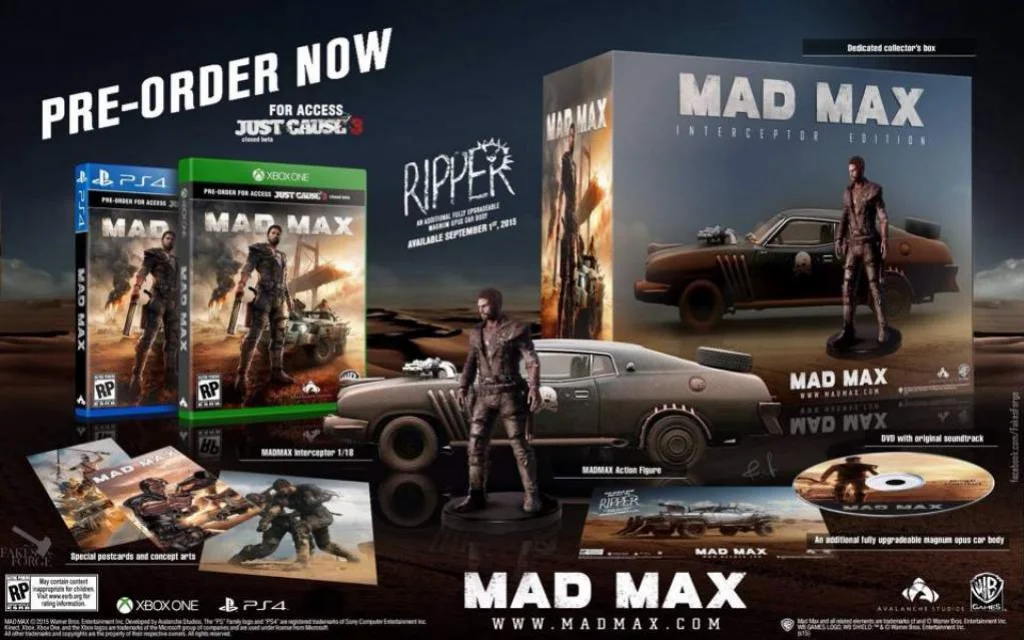 По слухам, WB Games готовит коллекционное издание Mad Max - фото 1