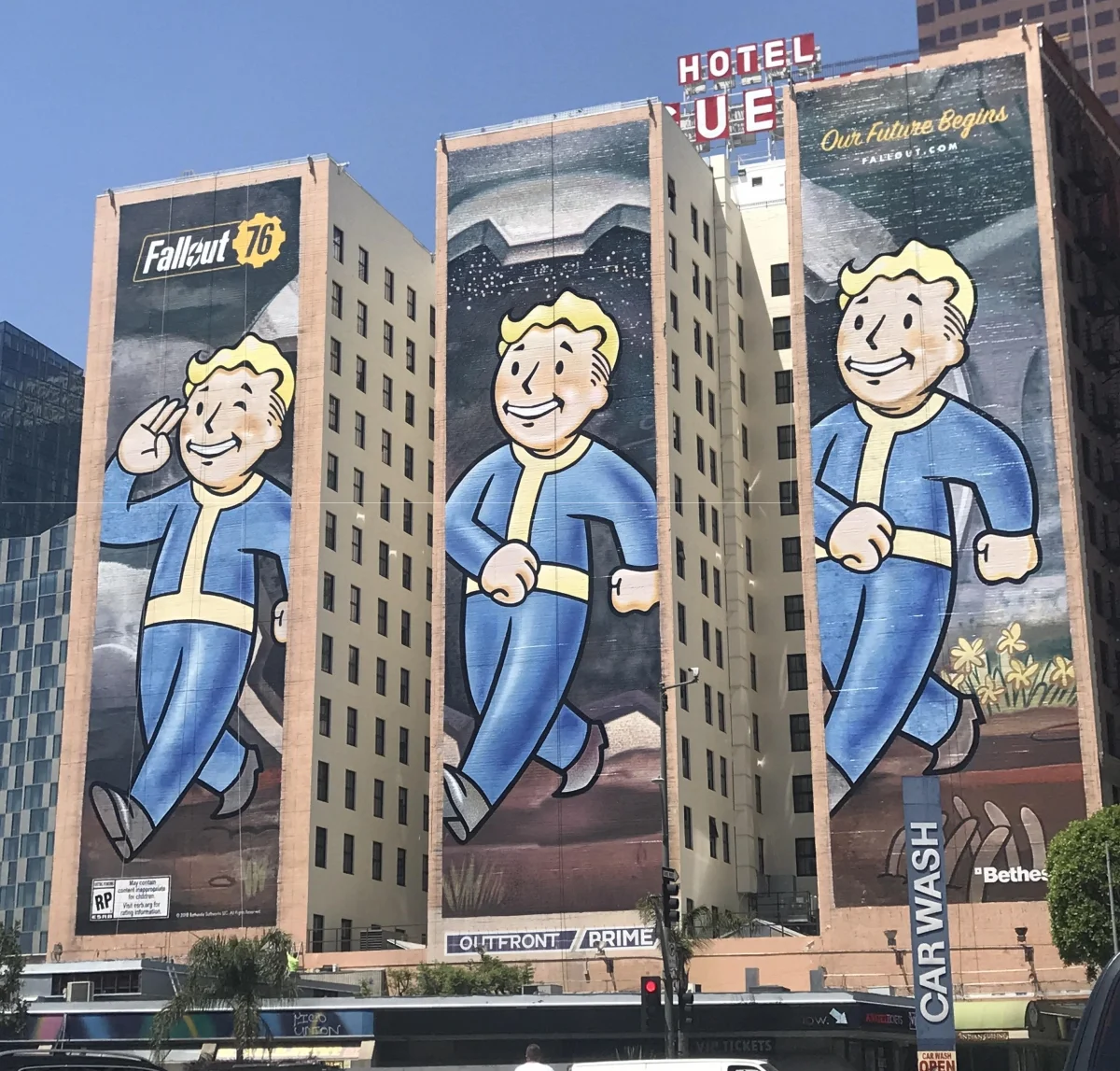 Fallout 76 захватила самое популярное рекламное место Лос-Анджелеса - фото 1