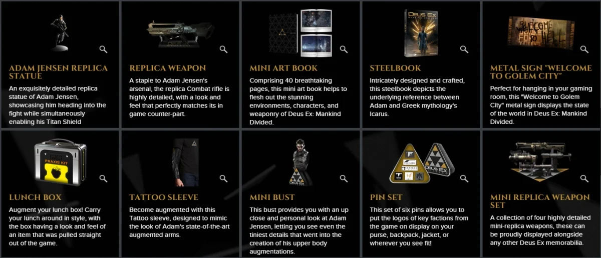 Игроки сами выберут состав коллекционного издания Deus Ex: Mankind Divided - фото 1
