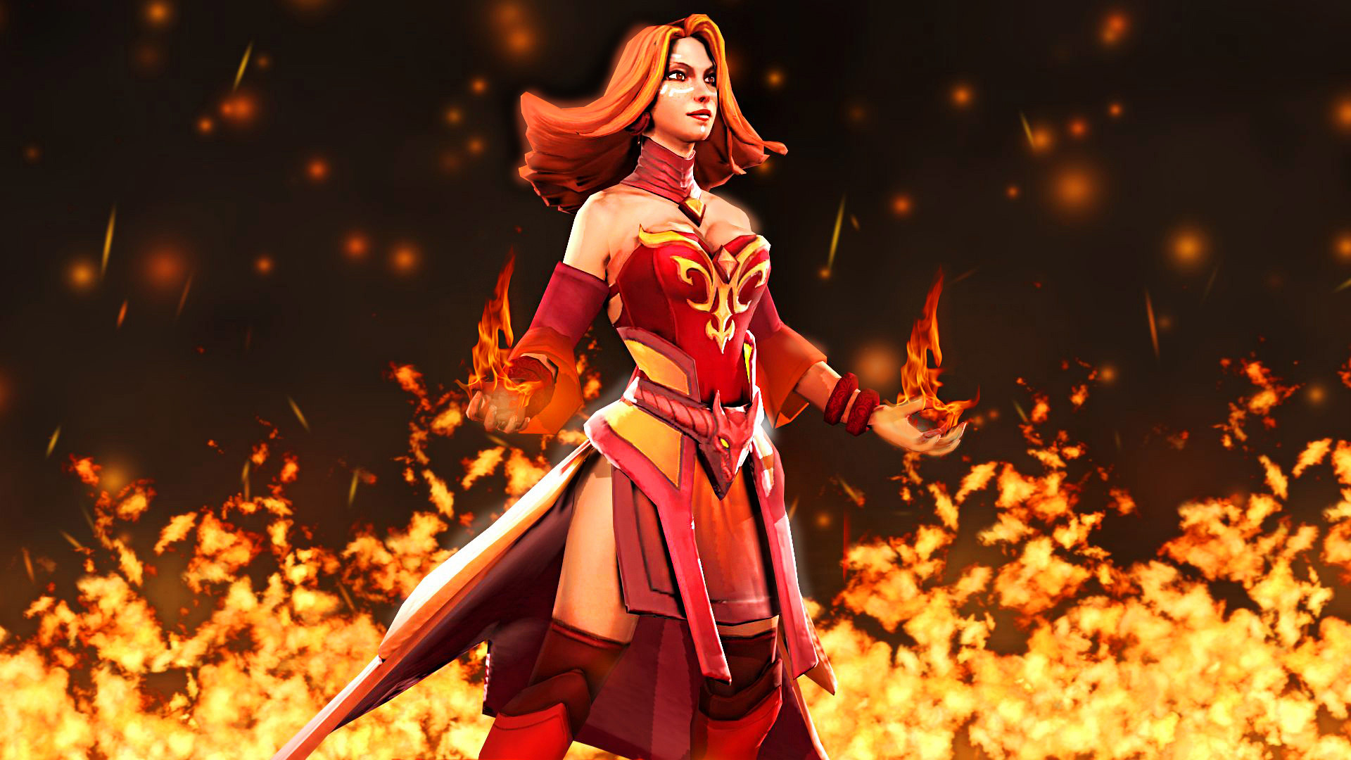 Создатели «DOTA: Кровь дракона» показали концепт‑арты Lina — Игромания