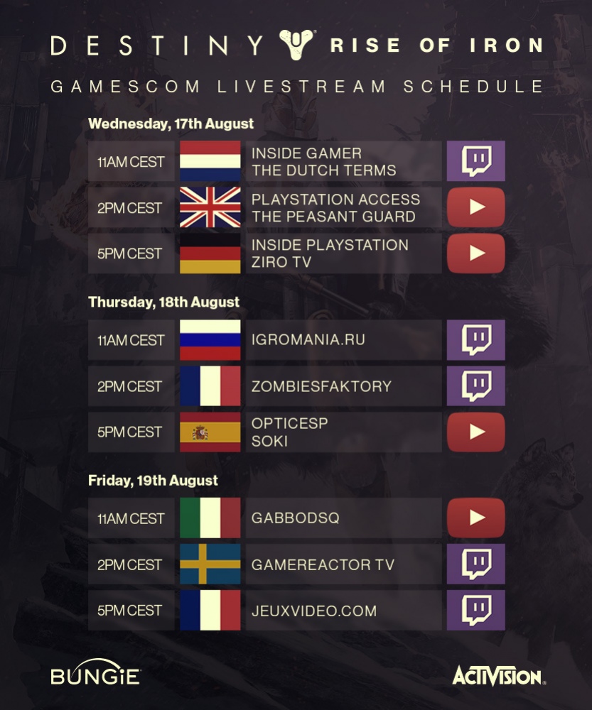 Эксклюзивная трансляция Destiny: Rise of Iron — смотрите на Twitch-канале «Игромании»! - изображение 1 Эксклюзивная трансляция Destiny: Rise of Iron — смотрите на Twitch-канале «Игромании»! - фото 1
