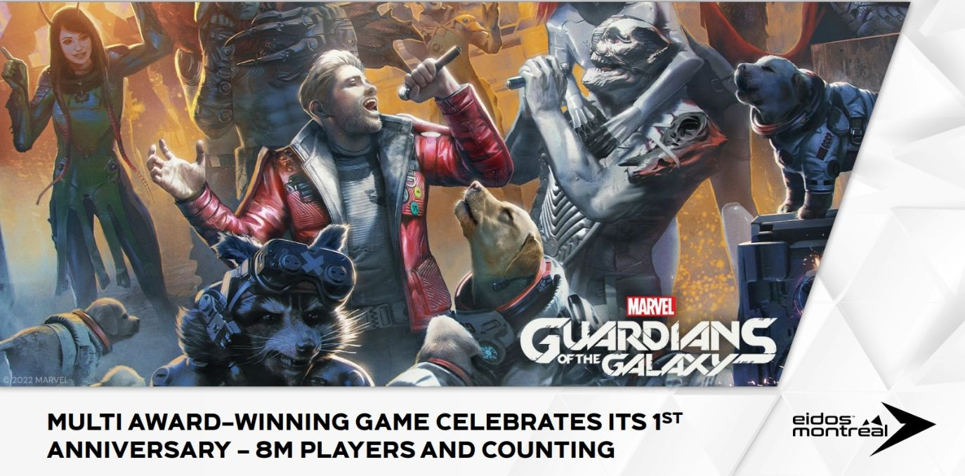 За год в Marvel's Guardians of the Galaxy сыграло восемь миллионов - изображение 1 За год в Marvel's Guardians of the Galaxy сыграло восемь миллионов - фото 1