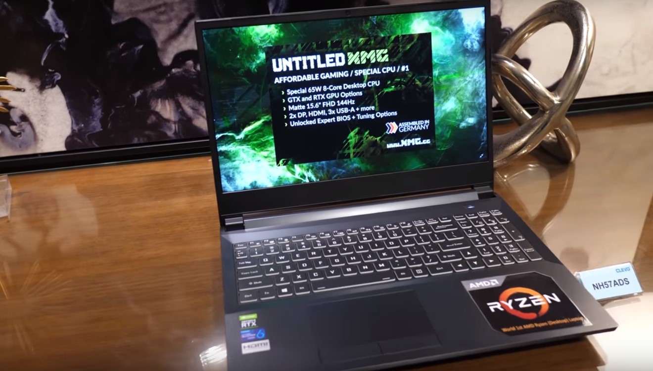 Ноутбук XMG Clevo NH57ADS работает на базе 12-ядерного десктопного процессора - изображение обложка