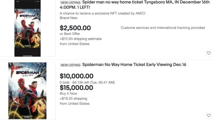 Билеты на нового «Человека-паука» продают на eBay за 25 тысяч долларов - фото 2