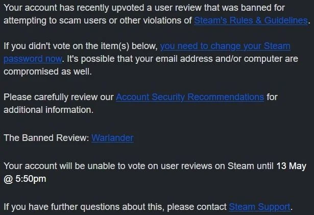 Более 2400 пользователям Steam ограничили аккаунты за поддержку негативного отзыва - фото 1