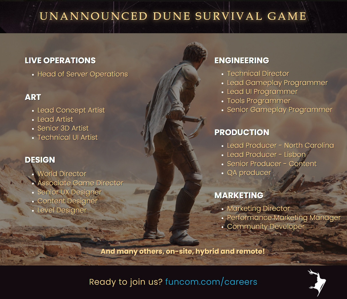 Появились концепты новой игры по «Дюне» от авторов Conan Exiles - изображение 1 Появились концепты новой игры по «Дюне» от авторов Conan Exiles - фото 1